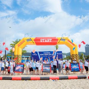 Arco Inflable Cuadrado para Team Building, Bomba de Aire Eléctrica, Diseños Diversos, 6 Meses de Garantía - Product Image 6