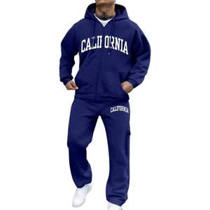 Conjuntos deportivos para hombre, conjuntos de sudadera casuales, conjuntos deportivos para correr, conjuntos de ropa deportiva de 2 piezas, conjuntos con sudaderas con cremallera y pantalones deportivos - Product Image 1