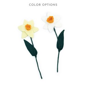 Felt Yarn Handmade Felt Daffodil Bouquet Bulk Wholesale Large Artificial Spring Flowers Single Stem <b>Oil</b> <b>Diffuser</b> - Product Image 2