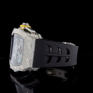 นาฬิกาแฟชั่นพรีเมียมประดับเพชรโมอิสซาไนต์ทรงกลมโบราณ พร้อมกลไกควอตซ์ ดีไซน์สวมใส่สบายสำหรับทุกเพศ เหมาะสำหรับธุรกิจและงานต่างๆ - Product Image 2