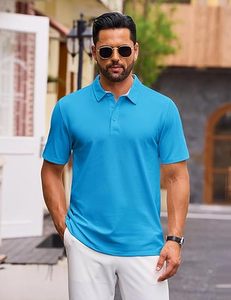 เสื้อโปโลผู้ชายคุณภาพสูง ออกแบบเองได้ สำหรับฤดูใบไม้ผลิและฤดูร้อน แขนสั้น ผ้าฝ้าย 100% เสื้อโปโลชาย แขนสั้น เสื้อเชิ้ตชาย - Product Image 2