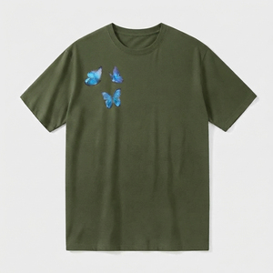 เสื้อยืดผู้ชาย พิมพ์ลายตามสั่ง ผ้าฝ้ายพรีเมียม แขนสั้น คอกลม แฟชั่นลำลอง สวมใส่สบาย คุณภาพสูง เสื้อผ้าขายส่ง - Product Image 5