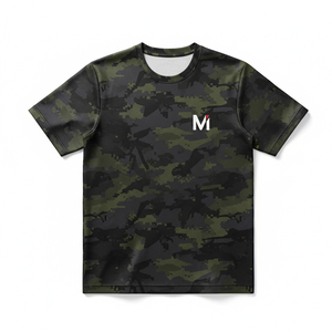 Durable Polyester Soft Shell Breathable Summer Hunting <b>T</b>-Shirt Fade Resistant Camouflage Print Tactical Tee Professional Field - Product Image 1