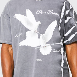 Camiseta Ringer Oversize 100% Algodón para Hombre, con Logo Personalizado, Color Liso, Manga Corta, Estilo Urbano, Venta al por Mayor Directa de Fábrica - Product Image 5