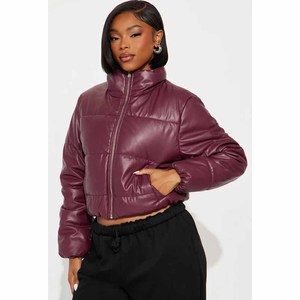 High Quality Women's <b>Jackets</b> in Crop Zipper up Style / Full <b>Sleeve</b> <b>Jackets</b> for Sale <b>Short</b> Length Winter Warm Coat - Product Image 2