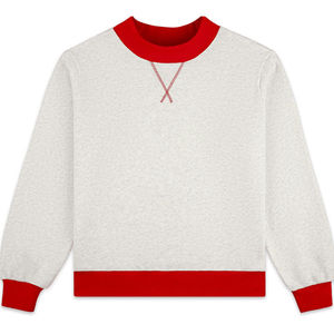 Sudadera Oversize Personalizada para Mujer con Cuello Alto, Bordado Universitario y Letras Aplicadas, de Algodón y Forro Polar, Fabricante Mayorista - Product Image 6