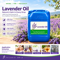 Huile Essentielle de Lavande en Gros Sans Additifs pour Massage Corporel, Aromathérapie, Diffuseur et Formulation de Soins de la Peau