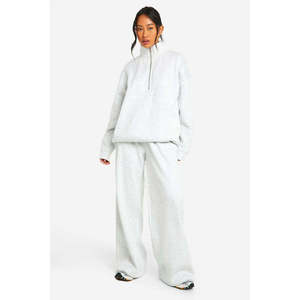Sudadera de alta calidad para mujer, moderna, con cuello redondo y media cremallera, de tela gruesa de algodón, de manga larga, para uso diario. - Product Image 1