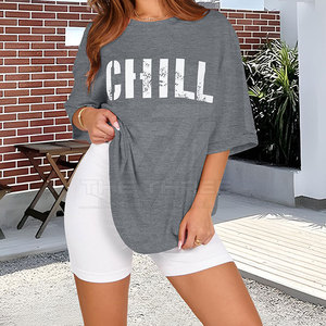 T-shirt oversize pour femme, streetwear écologique respirant haute performance, design personnalisé, manches courtes pour adulte - Product Image 4