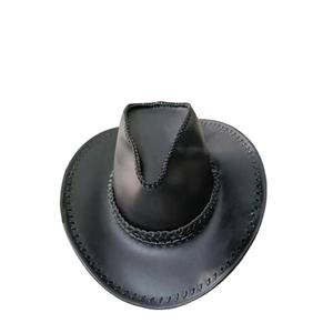 หมวกคาวบอยหนังวัวชั้นหนึ่งสไตล์ชนเผ่าวินเทจหมวกอัศวินสำหรับเดินทางแบบลำลองของผู้หญิงผู้ชาย - Product Image 2