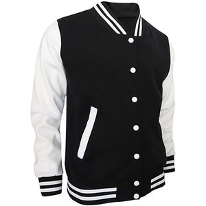 <b>Men's</b> Casual Baseball <b>Jacket</b> with <b>Long</b> Sleeve and Stand Collar Eco-Friendly & Breathable Customizable Winter Outdoor <b>Jacket</b> - Product Image 1