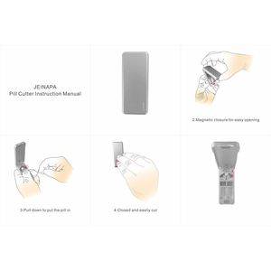 Tagliapillole Professionale Autocentrante con Lama in Acciaio Inox 316L, Divisore in Alluminio, Custodia in Vera Pelle, Portapillole Professionali - Product Image 3