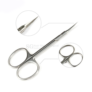 กรรไกรตัดหนังกำพร้าสแตนเลส SAAR GLOBAL SURGICAL ด้ามจับสีแดง ใบมีดคมตรง ทนทาน พับได้ ดีไซน์ใหม่ สำหรับทำเล็บ - Product Image 4
