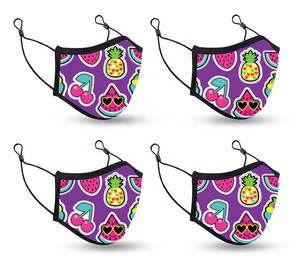 Masque facial réutilisable et lavable en tissu coton/polyester de haute qualité, fourniture directe d'usine, logo personnalisé - Product Image 5