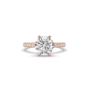 Anillo de Diamante Cultivado en Laboratorio con Certificación IGI, Corte Redondo de 2.5 Ct, Plata 925, Estilo Único, Ligero, Corte Brillante, Joyería Fina para Boda - Product Image 2