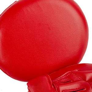 Guantes de Boxeo Personalizados con Logotipo Rojo, Almohadillas de Entrenamiento de Alta Calidad en Cuero Genuino, Duraderas, OEM - Product Image 5