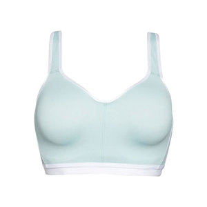 Soutien-gorge de sport respirant et confortable avec logo frontal, écologique, rembourré, sans armatures, sans coutures, pour l'entraînement en salle de sport des femmes - Product Image 1