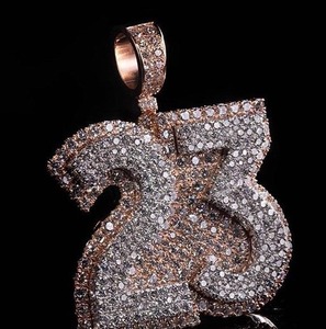 Stunning Natural Diamond Pendant <b>Necklace</b> <b>Solid</b> <b>Silver</b> Unisex Luxury Jewelry Elegant Design Moissanite Jewels for Engagement - Product Image 5