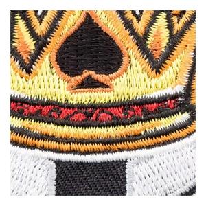 Parches Redondos Bordados en 3D Personalizados con Flores Amarillas, Negras y Rojas, Parches Termoadhesivos con Borde Merrow para Sombreros, Tela Chenille - Product Image 4