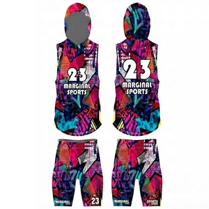Sudadera con Capucha de Compresión para Adultos con Logotipo Personalizado, Uniformes de Flag Football, Transpirable, Sin Mangas, Antibacteriano, Secado Rápido, Color/Talla Personalizados - Product Image 2