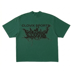 เสื้อยืดแขนสั้นผู้ชาย CLOVIX SPORTS แบบเรียบ สไตล์สตรีท พิมพ์ลายกราฟิก คอกลม ทรงปกติ เสื้อผ้าฝ้ายสำหรับฤดูร้อน ผลิตโดยผู้ผลิตเสื้อผ้า - Product Image 4