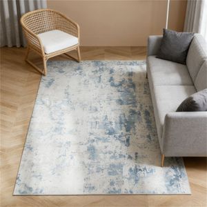 Tappeto Lavabile in Lavatrice Blu per Soggiorno, Camera da Letto e Sala da Pranzo - Product Image 1