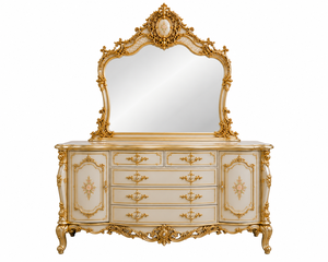 Suite de chambre à coucher style Maharaja Cal King, lit à baldaquin de luxe en teck massif sculpté à la main, style Maharaja, pour les États-Unis - Product Image 4