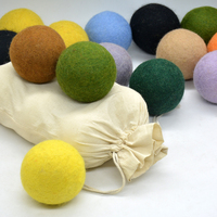 Boules de séchage en feutre de laine 100% naturelles et de haute qualité |   Adoucissant textile écologique réutilisable pour la lessive