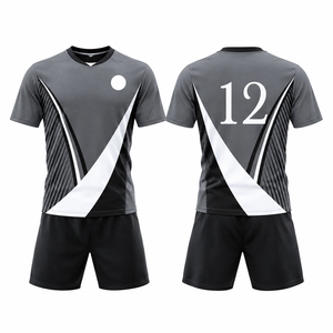 Conjunto de Uniforme de Rugby Sublimado Personalizado, Camiseta Deportiva Transpirable de Secado Rápido para Hombre, Personalización Frontal, Manga Corta, Cuello en V, Cuello Alto - Product Image 1