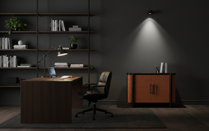 Buffet moderne à 2 portes en chêne massif pour salon - Rangement résistant à l'eau avec design minimaliste - Product Image 4