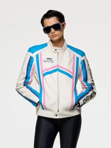Men Alpine Racer Genuine Leather <b>Jacket</b> Motorcycle <b>Biker</b> <b>Jacket</b> - Product Image 1