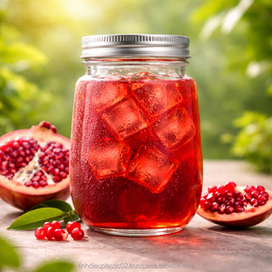 Pot en plastique PET transparent de 500 ml TB500-33 avec bouchon à vis en métal pour l'emballage de jus ou d'eau, expédition mondiale disponible - Product Image 3