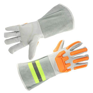 Gants de soudage en cuir de haute qualité fabriqués au Pakistan, vente en gros de gants de soudage résistants à la chaleur - Product Image 1