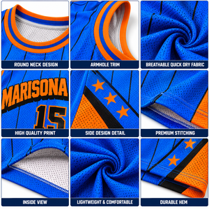 Camiseta de Baloncesto Personalizada con Cuello Sublimado, Sin Mangas, Transpirable, de Malla, Ropa Deportiva de Equipo, 100% Poliéster, Unisex, OEM, ODM - Product Image 3