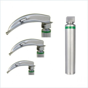 Ensemble de laryngoscopes en acier inoxydable, lames de laryngoscope direct, poignées, pour adultes et pédiatriques, gestion des voies respiratoires, intubation endotrachéale - Product Image 3