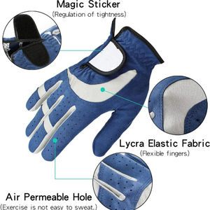 Gants de golf pour hommes, conçus pour les golfeurs droitiers et gauchers, offrant une sensation douce, une ajustement flexible et des performances de swing cohérentes. - Product Image 6