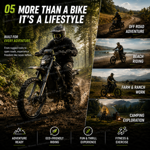 Motocicleta Eléctrica Todoterreno con Certificación CE, Batería de Litio de 60V 27Ah, Pitbike Eléctrica para Todo Terreno, Precio de Fábrica al por Mayor, M7 Pro - Product Image 6