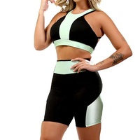 Letter Short Two Piece Set Dameskleding Patroon Casual 2024 Zomer Effen Gebreid Ecologisch Ademend Knoop Digitaal