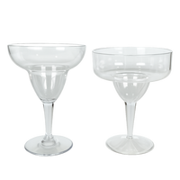 Klare Margarita-Cocktail gläser aus Acryl plastik