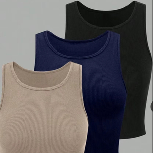 Hot sale Everyday Wear Essential Teenager Wear Summer Styling Slim Fit Body Hugging Perfect For Casual Basic But High Quality - Product Image 1