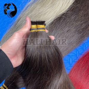 Cabello humano vietnamita 100% Remy a granel recto Natural negro suave brillante cutícula alineada teñido envío rápido de fábrica - Product Image 6