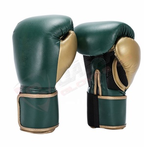 Gants de boxe MMA personnalisés en cuir gris brillant de qualité professionnelle avec logo OEM en cuir PU, emballage couleur-matériau - Product Image 3