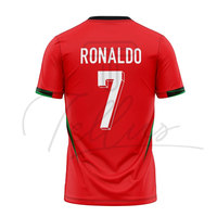 Impression personnalisée du logo, design personnalisé, vêtements d'équipe de football de haute qualité, taille plus, respirant, séchage rapide, manches courtes, 100% sport