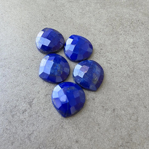 Piedra Preciosa de Lapislázuli con Corte Checker en Forma de Corazón, Calibrada, para Joyería - Product Image 6