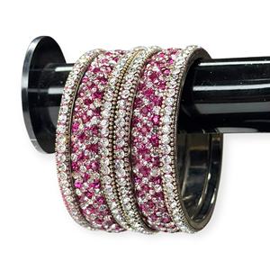 Elegantes Brazaletes Minimalistas de Metal con Perlas Moradas, Ideales para Bodas y Fiestas, Precio al por Mayor Premium - Product Image 2