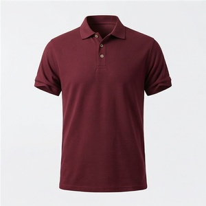 เสื้อโปโลชายลายเรียบ ผ้าโพลีเอสเตอร์ 100% น้ำหนัก 220 กรัม ผ้าถักระบายอากาศดี บริการ OEM ออกแบบโลโก้ด้านหน้า - Product Image 1
