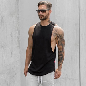 Black Cotton <b>Men</b> Fit Slim tank Top Wrestling <b>Singlet</b> t Shirt Gym Club Wholesale Price Tank-tops with cheap quality OEM - Product Image 1
