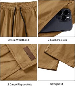 Men Tactical <b>Pants</b> Regular Fit Multi-function Pockets <b>Work</b> Wears Brown <b>Cargo</b> <b>Pant</b> Breathable High Waist Cotton Track <b>Cargo</b> <b>Pants</b> - Product Image 4
