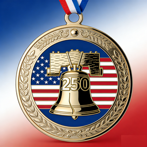 Médailles américaines du 250e anniversaire, style culturel américain exquis, à thème américain, double face, haute précision, finition brillante, fabrication soignée - Product Image 4