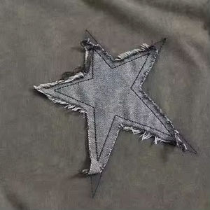 T-shirts pour hommes en coton brodé effet vieilli 260 g/m² avec taille et design personnalisés, lavage à l'acide, t-shirts de haute qualité - Product Image 4